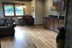 View of the dining area