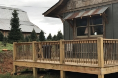 Look at the custom woodwork on this cabin!